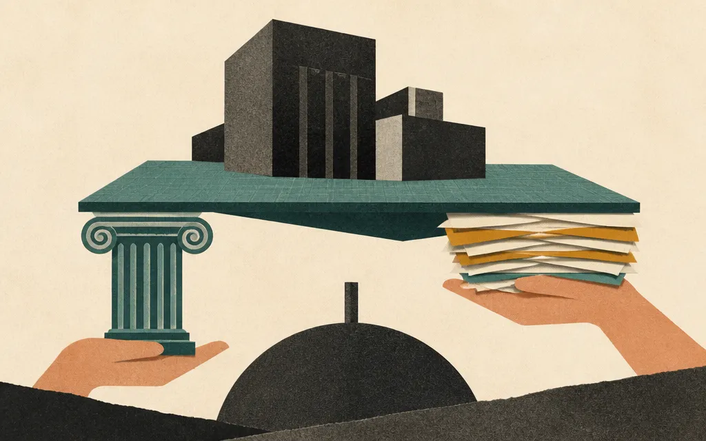 Editorial illustration for “AEP’s numbers look sturdier — but part of the lift came from regulators and refunds”