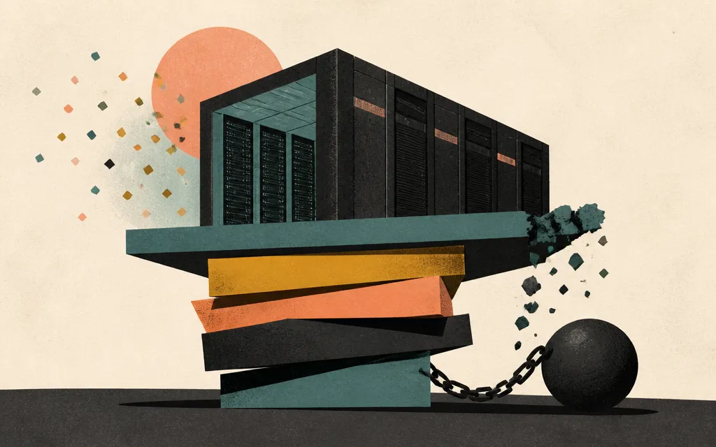Editorial illustration for “Applied Digital flipped a data center live — the market punished it anyway”