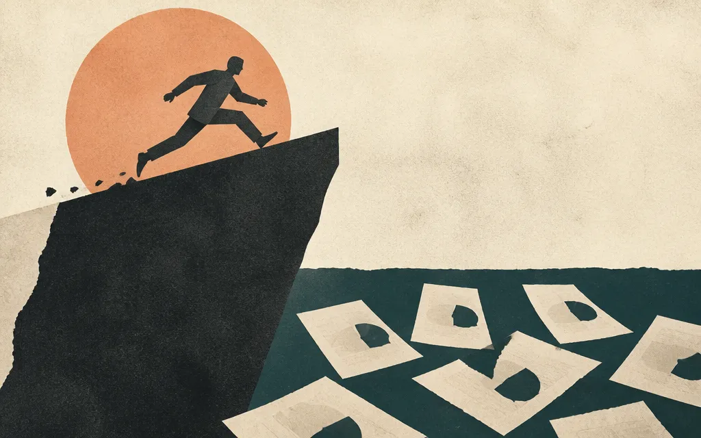 Editorial illustration for “BNY’s price has run 29.7% in six months. The filings show almost nothing to explain it.”