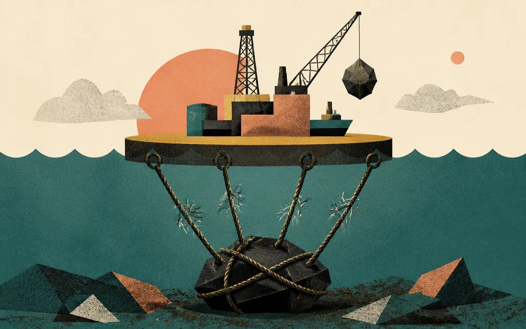 Editorial illustration for “Forum Energy: cheap on the surface, hostage to a few fragile wins”