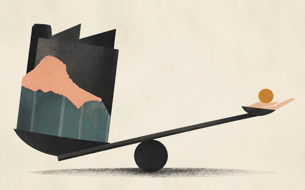 Editorial illustration for “Huntsman looks cheap — and smaller: $5.7B in sales, negative margins, 0.6x EV/Sales”