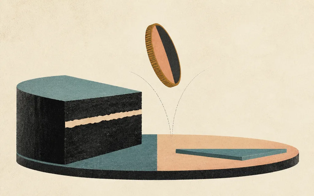 Editorial illustration for “InterDigital: fat margins, flat sales — and a valuation that’s basically a coin flip”
