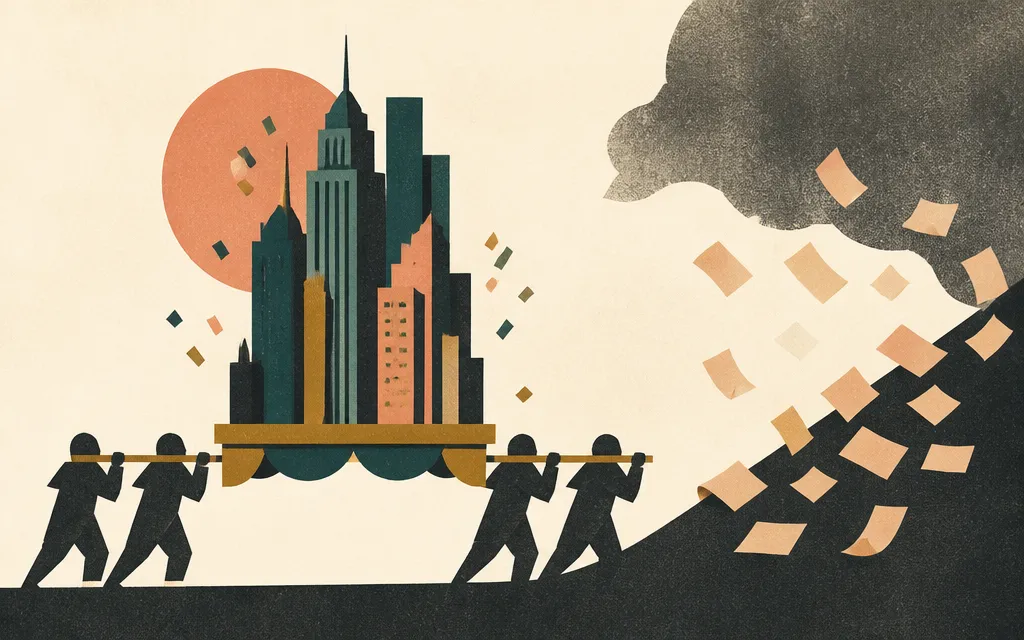 Editorial illustration for “Manhattan trades like a high‑growth darling while filings keep flagging weak demand”