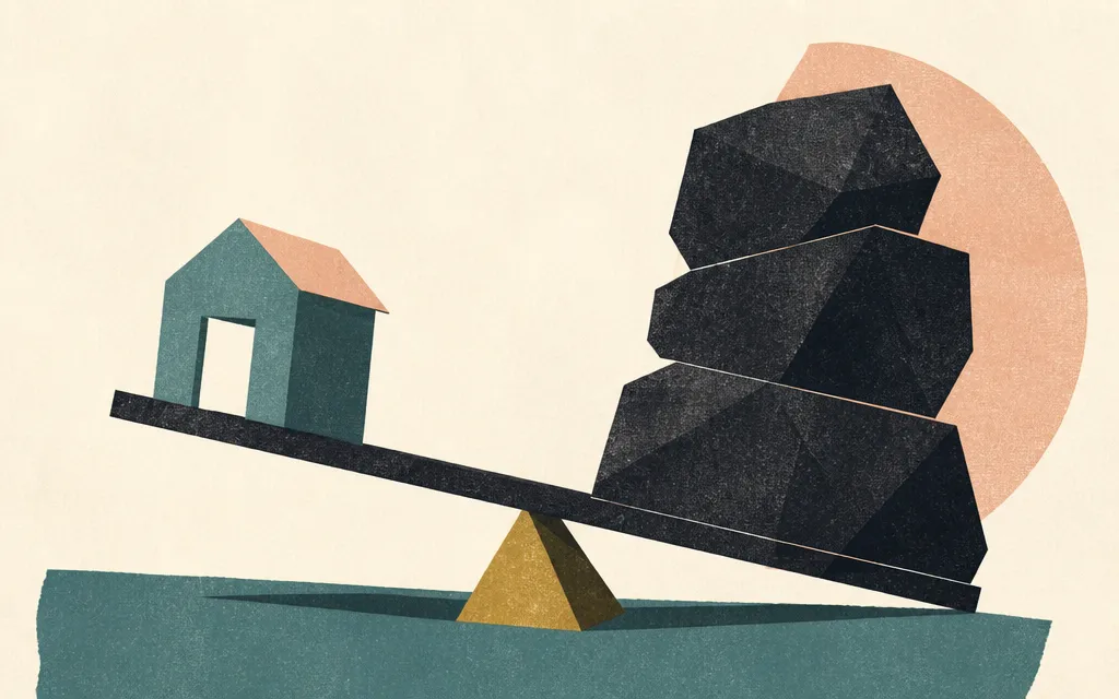 Editorial illustration for “Safehold looks cheap on earnings. Its balance sheet tells a louder story.”