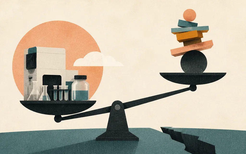 Editorial illustration for “Thermo Fisher is quietly steady — and quietly expensive”