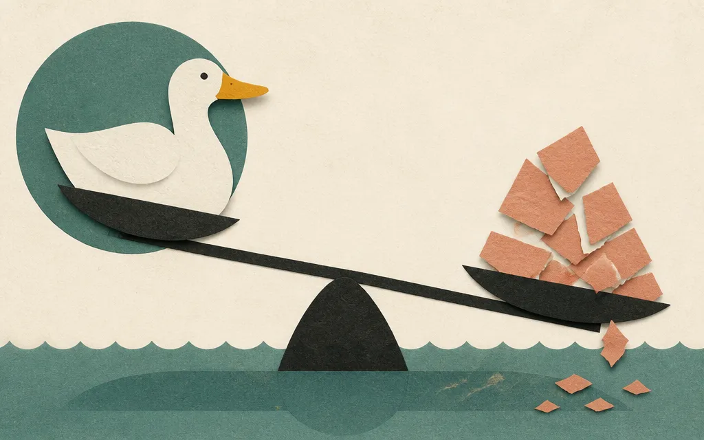 Editorial illustration for “Aflac's profit jumped 38% on lower revenue. The share count did some work”