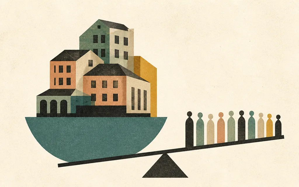Editorial illustration for “AHR’s properties are growing faster than its share count. Just barely.”