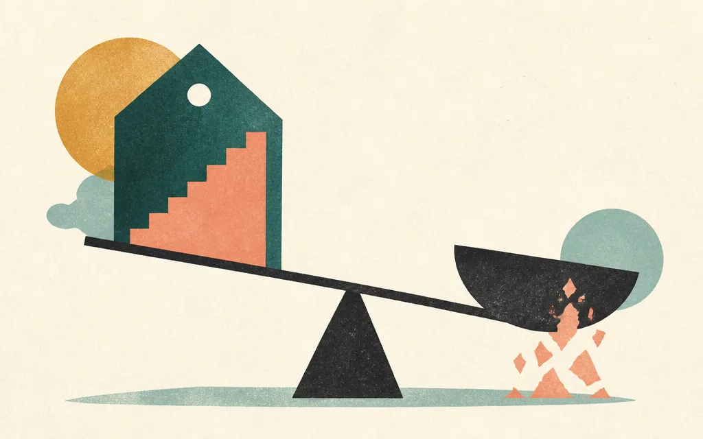 Editorial illustration for “Alarm.com grew revenue 9%. Its cash balance fell 53%.”