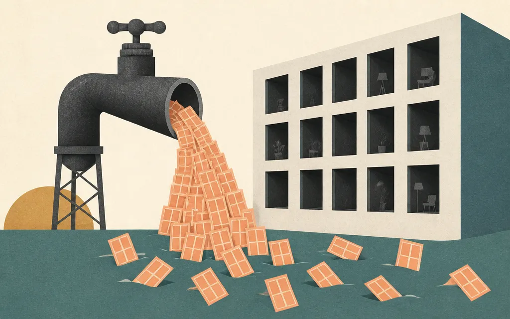 Editorial illustration for “Alexandria’s rent pipeline is filling while occupancy falls”