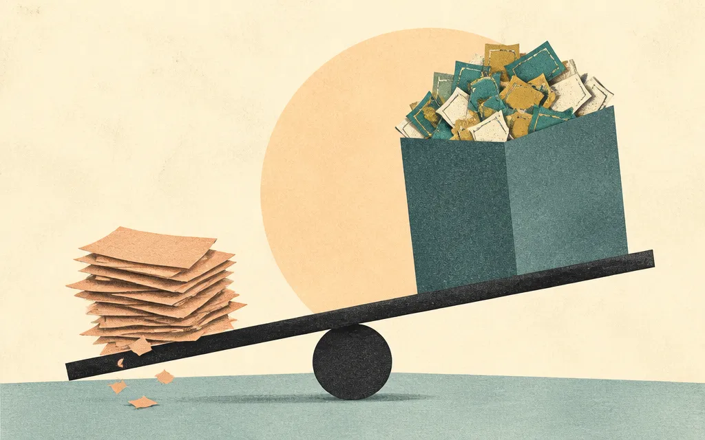 Editorial illustration for “APA's cash quadrupled. Profit growth did not.”