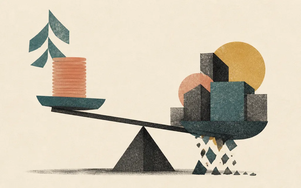 Editorial illustration for “Associated Banc-Corp grew its fee income 29%. Net income still fell.”