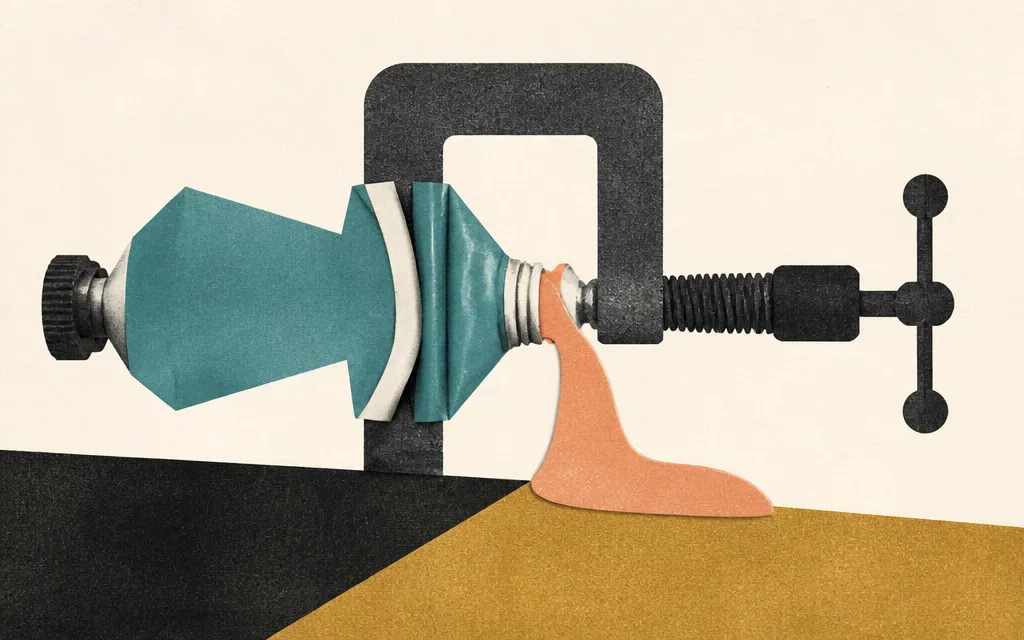 Editorial illustration for “Axalta is squeezing profit from a shrinking paint business”