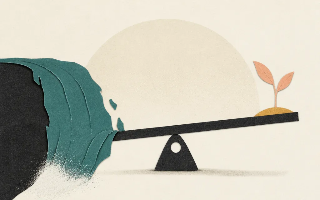 Editorial illustration for “BankUnited grew revenue 18.5%. Profit barely moved.”