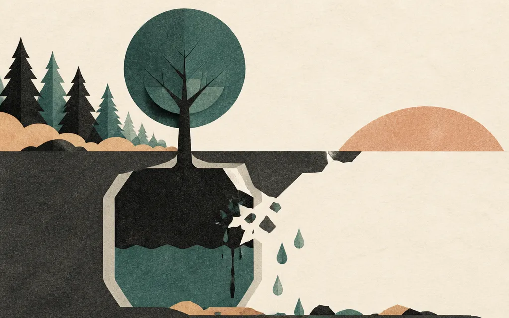 Editorial illustration for “Boise Cascade grew sales 5%. Net income still fell.”