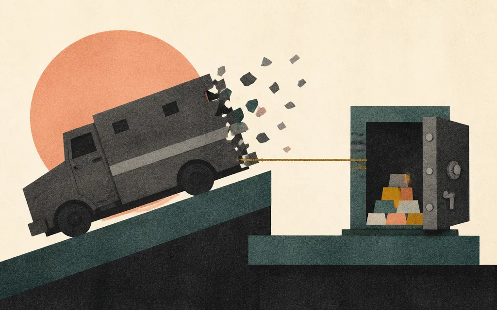 Editorial illustration for “Brink’s grew revenue 7%, but operating income barely moved”