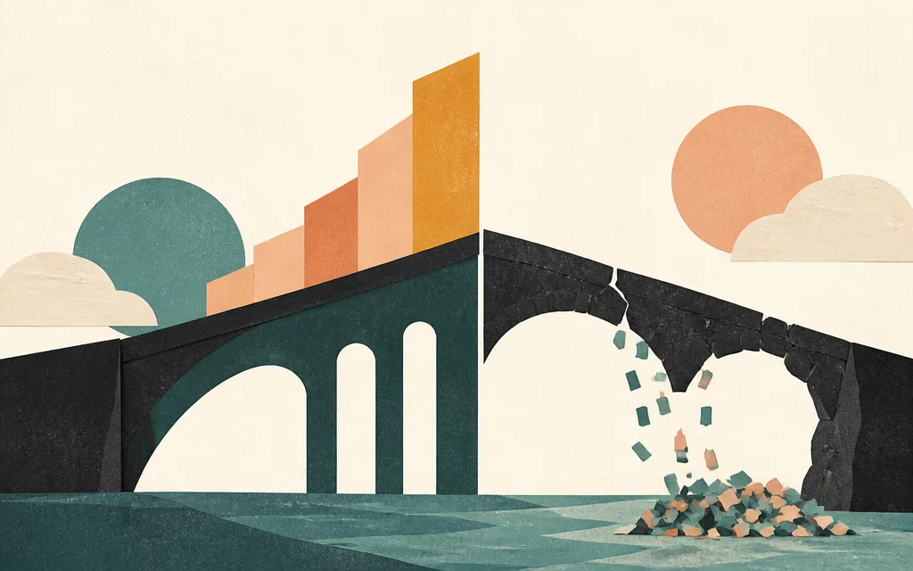 Editorial illustration for “Broadridge added $153.5 million of operating income, but net income fell”