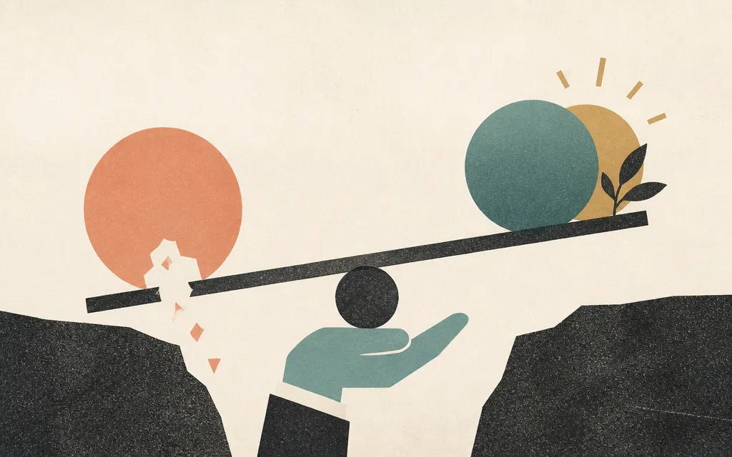 Editorial illustration for “Brookdale's revenue fell $94 million. Operating income rose $70 million.”