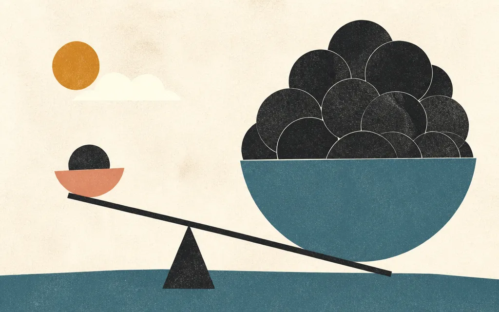 Editorial illustration for “Caris reached operating profitability. The denominator got 336% bigger”