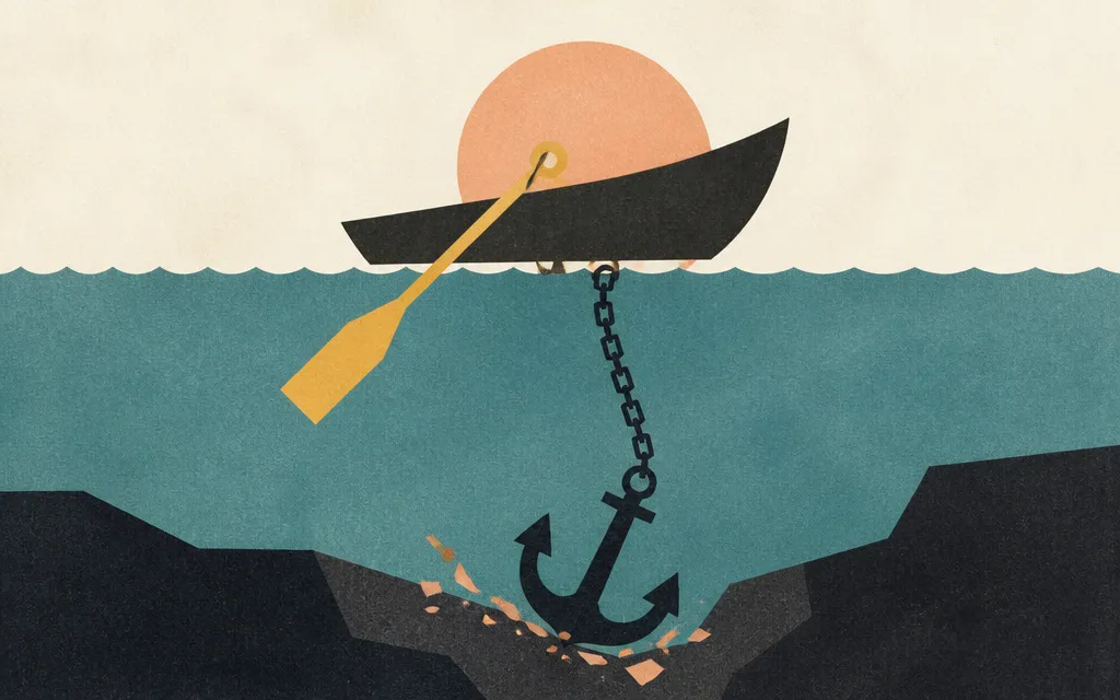 Editorial illustration for “Charles River’s operating profit improved. Its bottom line still went negative.”