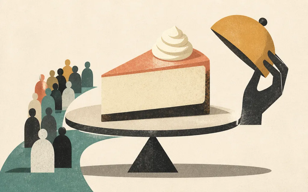 Editorial illustration for “Cheesecake Factory’s $1 Billion Test Is Traffic, Not Just Pricing”