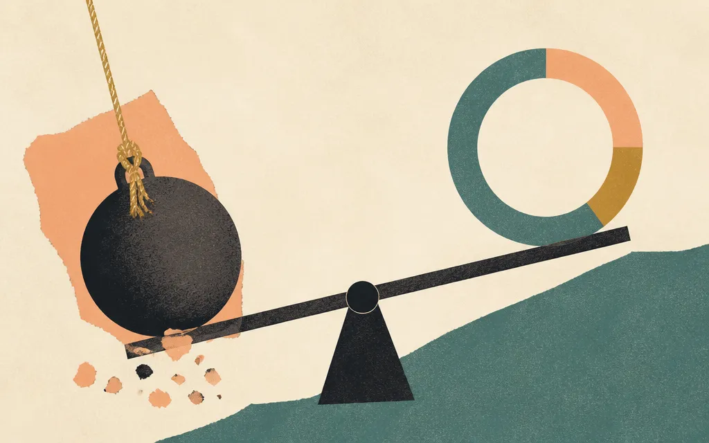 Editorial illustration for “Circle turned profitable, but the biggest swing was its IPO stock-comp bill”