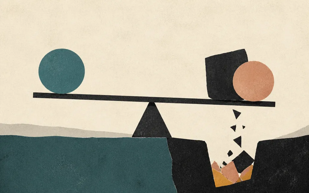 Editorial illustration for “CNH's Revenue Barely Moved. Its Profit and Cash Did.”