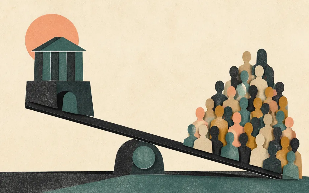 Editorial illustration for “Columbia Banking's profit jumped 37%. Its EPS went nowhere.”