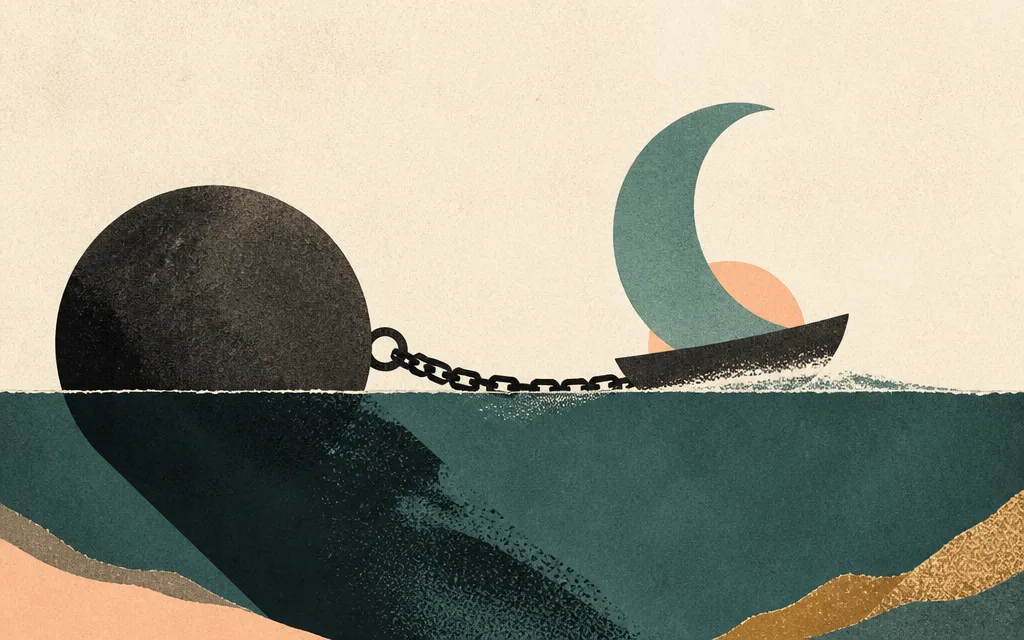 Editorial illustration for “Crescent’s $581 million operating-income jump meets a $5.5 billion debt tab”