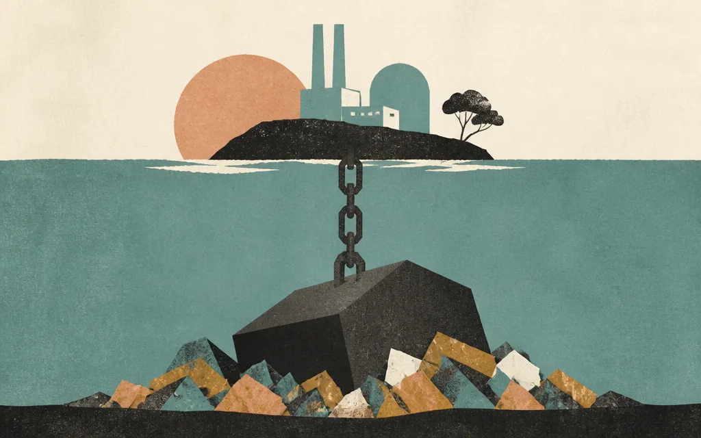 Editorial illustration for “Duke’s profits rose on flat revenue, while investment squeezed free cash flow”