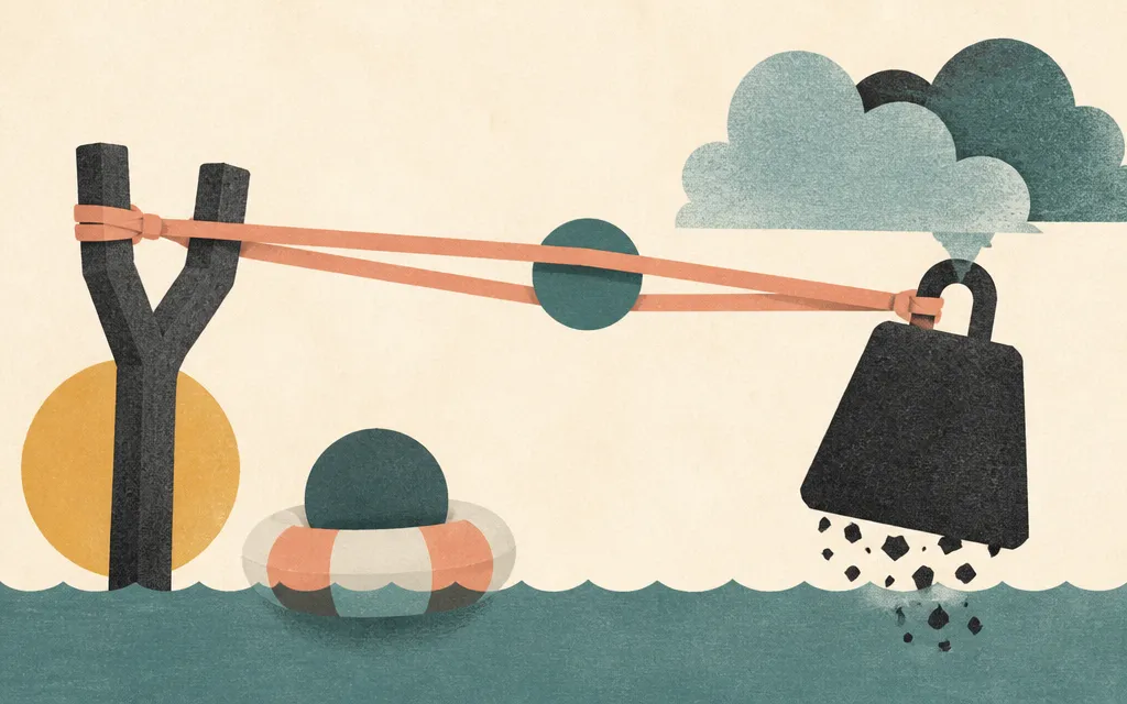 Editorial illustration for “Elastic grew revenue 15%. Its operating loss still widened”