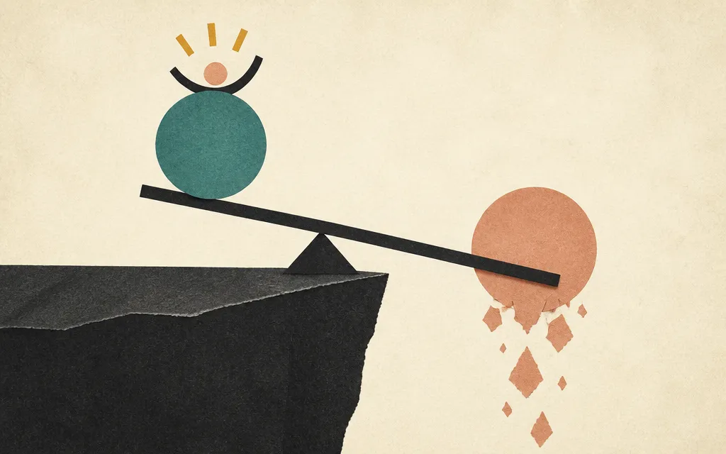 Editorial illustration for “Etsy’s operating profit jumped 33%. The bottom line still went red”