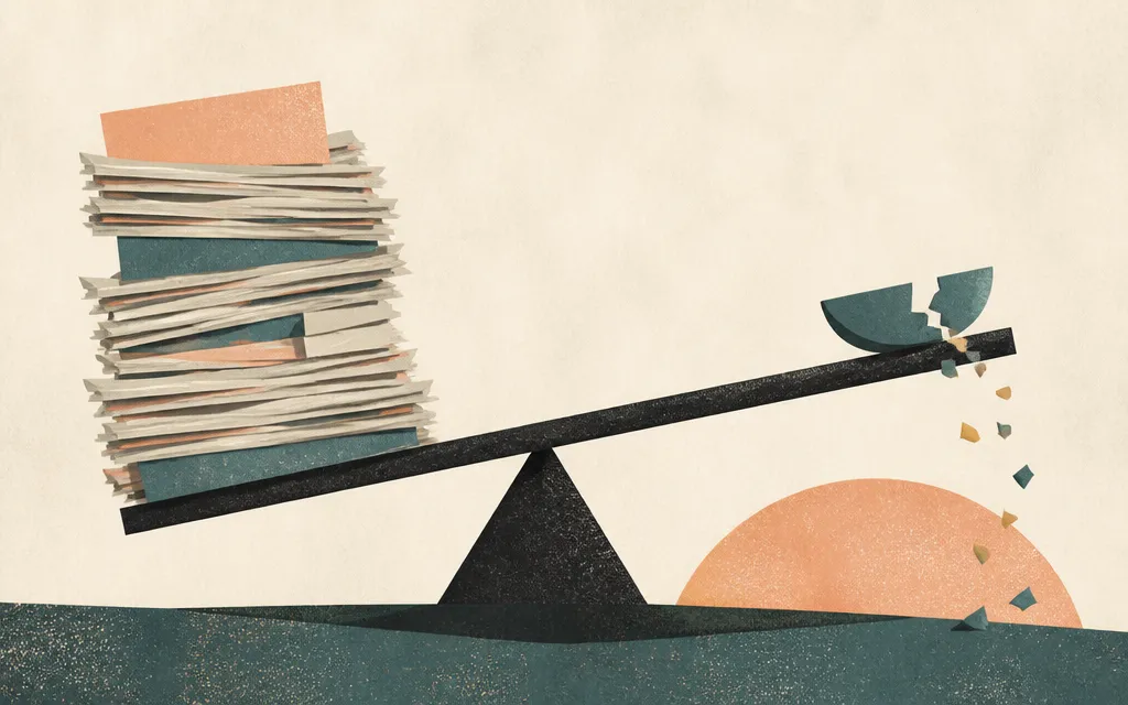 Editorial illustration for “Exponent grew revenue 21%. Cash fell 71%.”