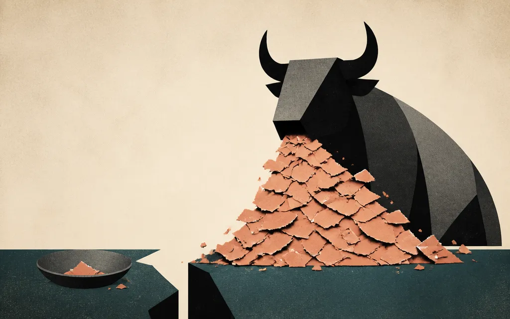 Editorial illustration for “Fermi narrowed its losses. Project Matador still consumed $626 million in six months”