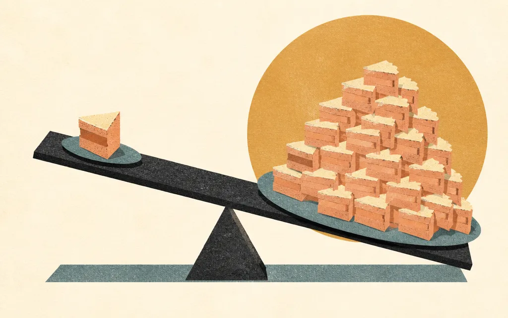 Editorial illustration for “Fifth Third made more money. Its EPS still fell.”