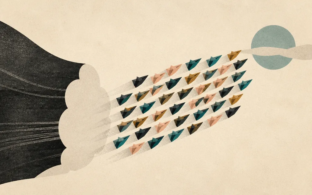 Editorial illustration for “Forty mostly-unrelated stocks just started moving together, and it is not the market doing the work”
