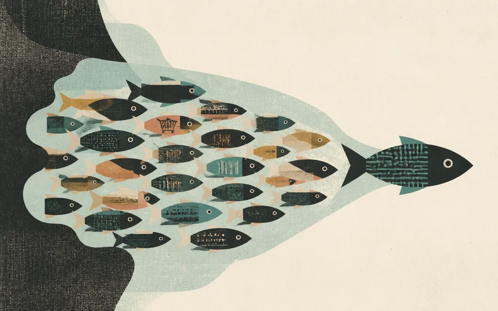 Editorial illustration for “Forty stocks across seven sectors are suddenly moving as one”