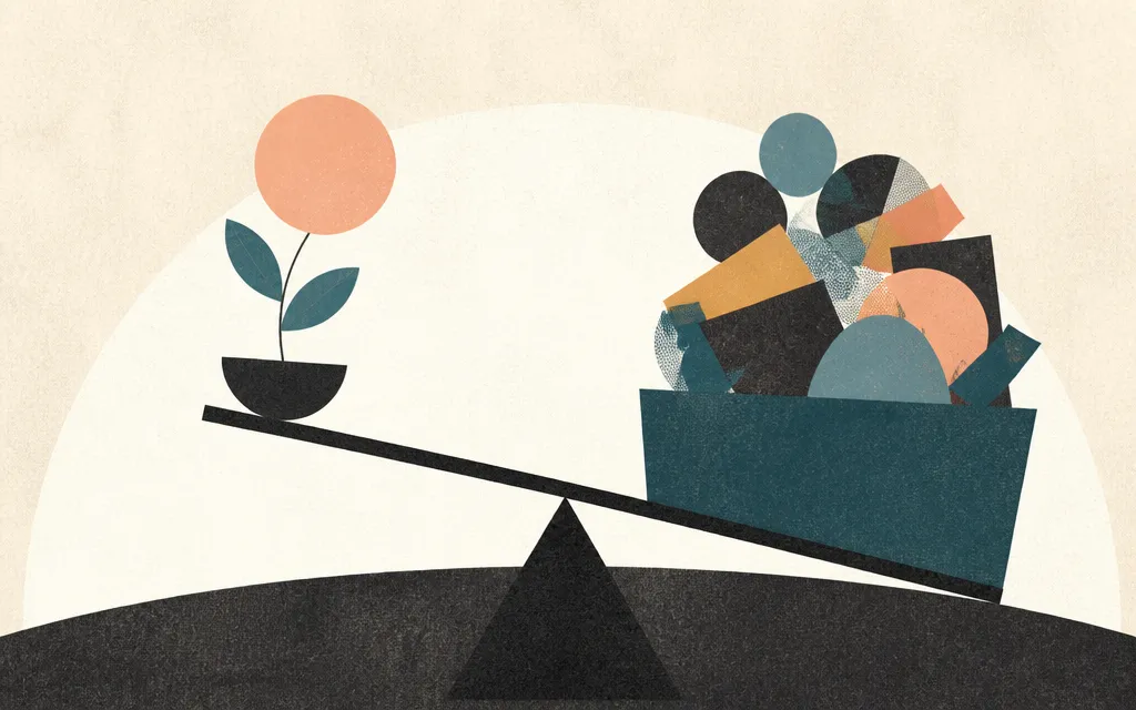 Editorial illustration for “Goldman’s profit jumped 78%. So did the balance sheet.”