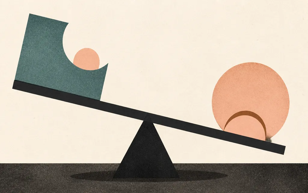 Editorial illustration for “Golub Capital’s debt got cheaper. Net income still fell 37%”