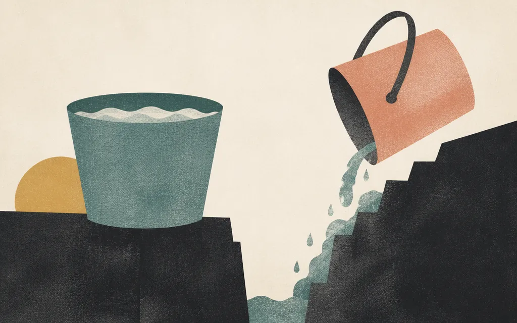 Editorial illustration for “GXO's cash jumped 275%. Its operating margin went the other way.”