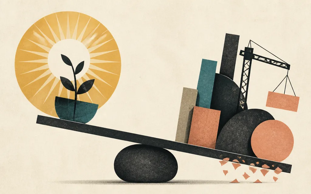 Editorial illustration for “Helios shares fell 2.3%. Operating income rose 48% in three months”