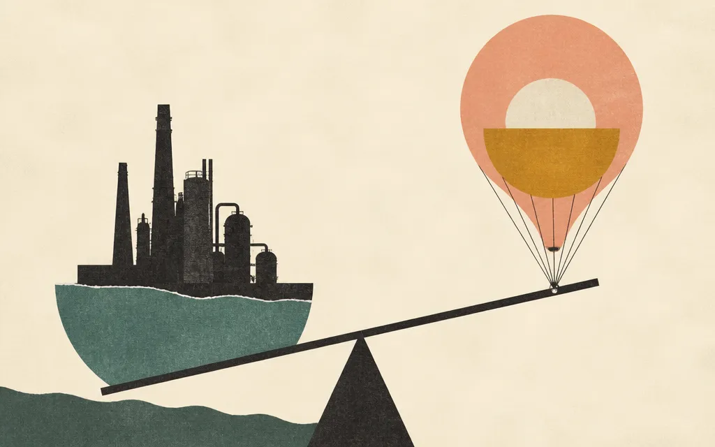 Editorial illustration for “HF Sinclair has rerated, on a boom in quarterly EBITDA, not on growing sales”