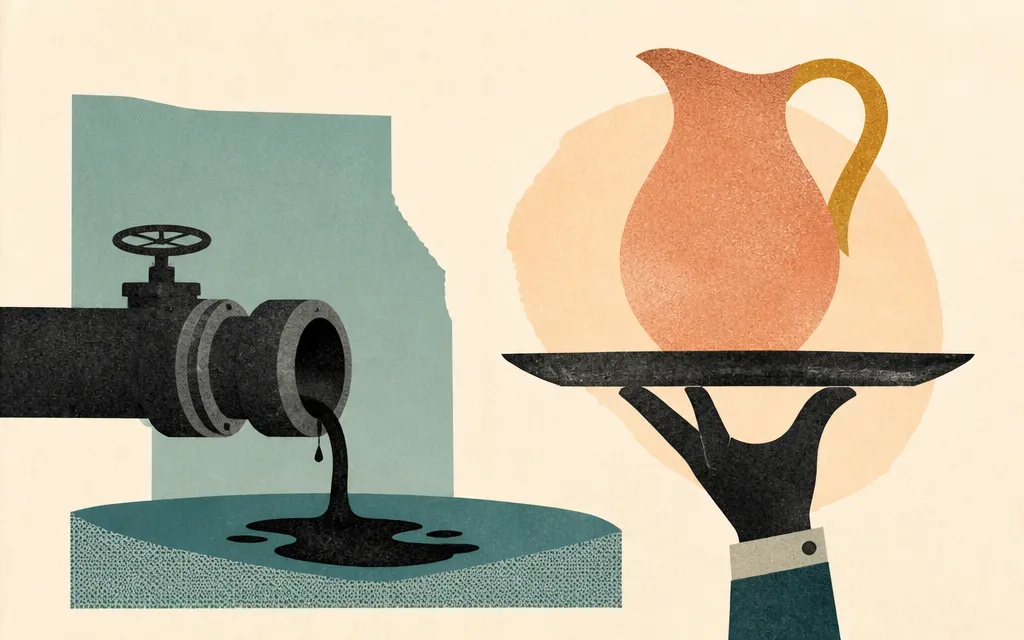 Editorial illustration for “Imperial Oil's profit surge came with fewer barrels moving through the system”
