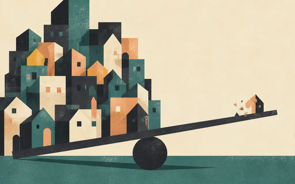 Editorial illustration for “InvenTrust grew rent through acquisitions. GAAP profit nearly disappeared”