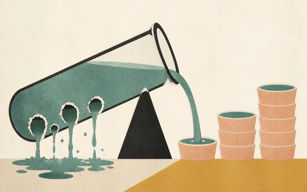 Editorial illustration for “Kymera’s revenue jumped nearly sixfold. Its cash balance fell 63%.”
