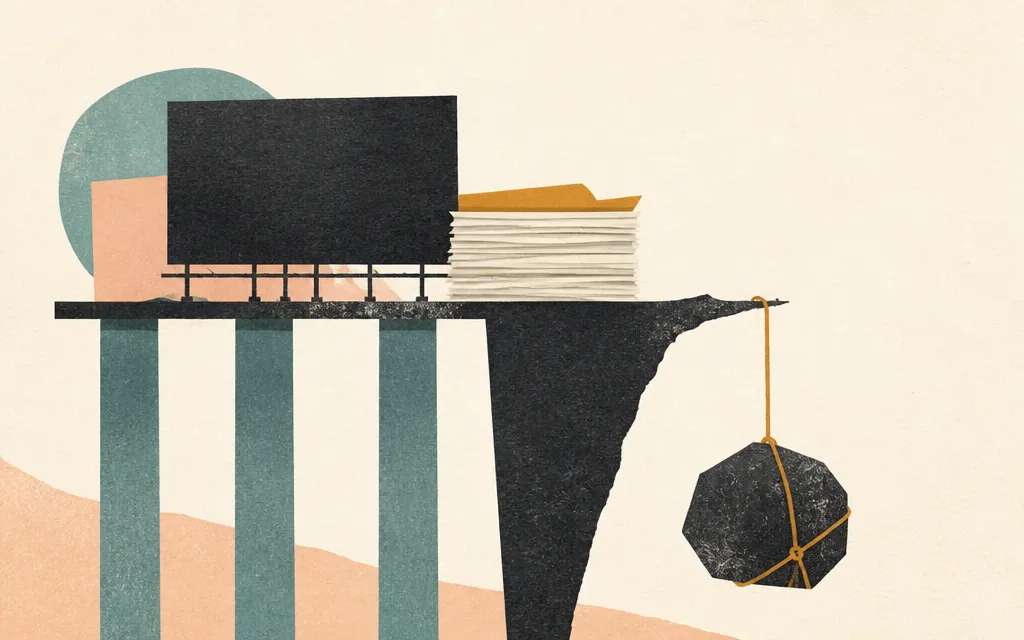 Editorial illustration for “Lamar's sales grew 6.5%. Its margins and receivables kept the memo interesting”