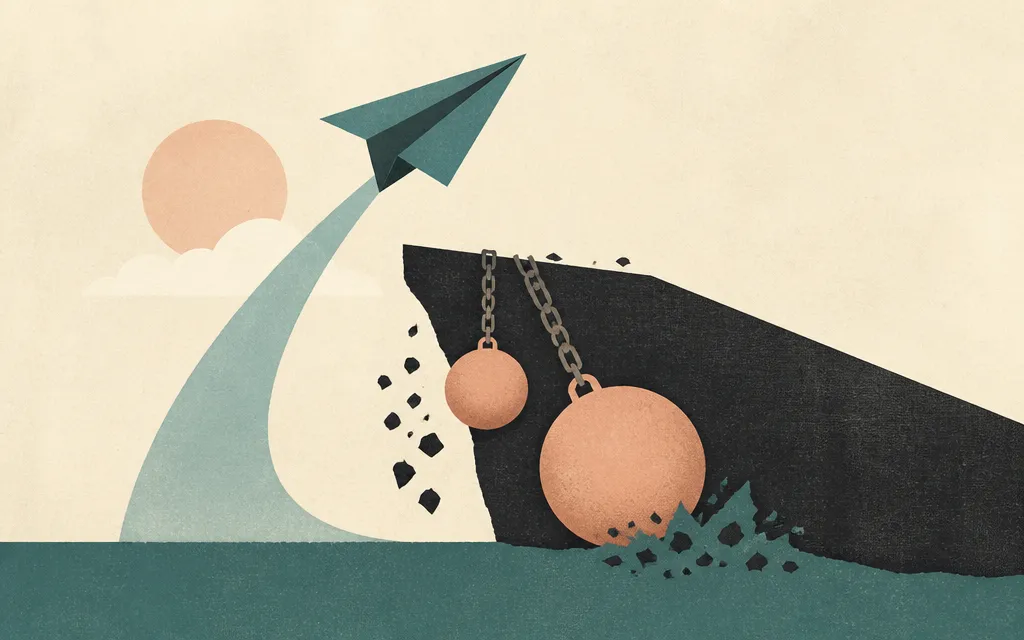 Editorial illustration for “Leidos grew sales 7.2%. Debt and a pension buyout cut into profit”