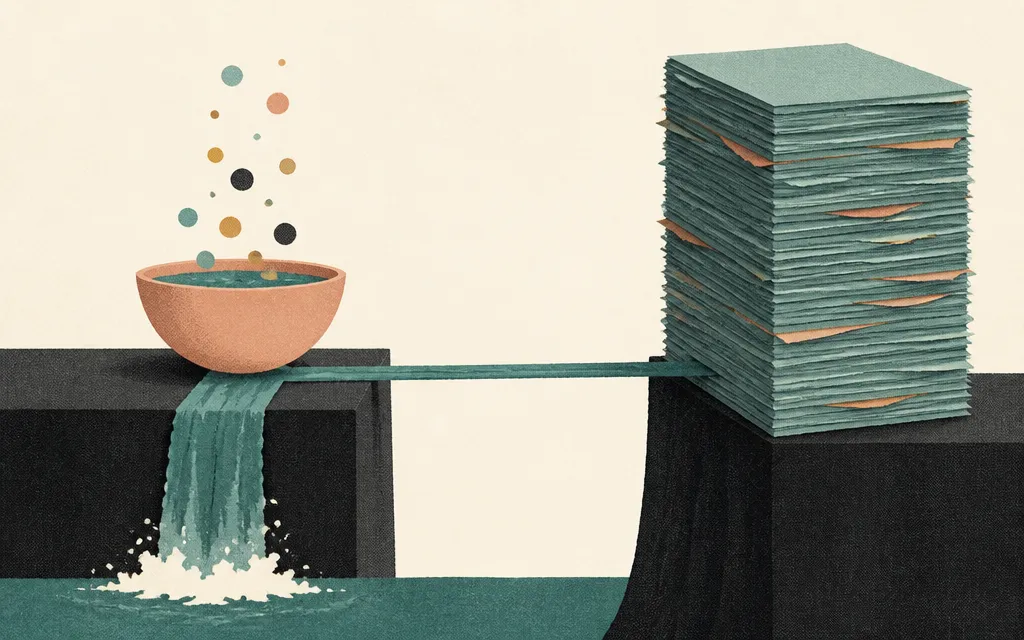 Editorial illustration for “Liquidia turned six-month revenue into profit, but receivables grew 11-fold”