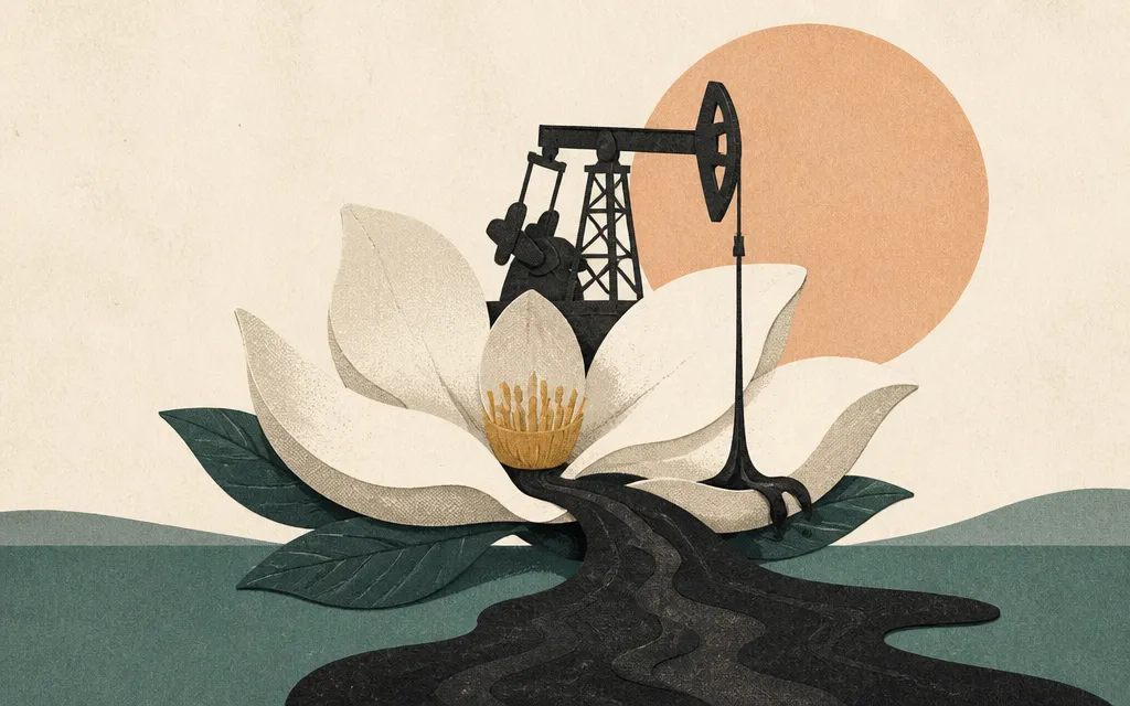Editorial illustration for “Magnolia’s profit surge is riding on higher oil prices and production”