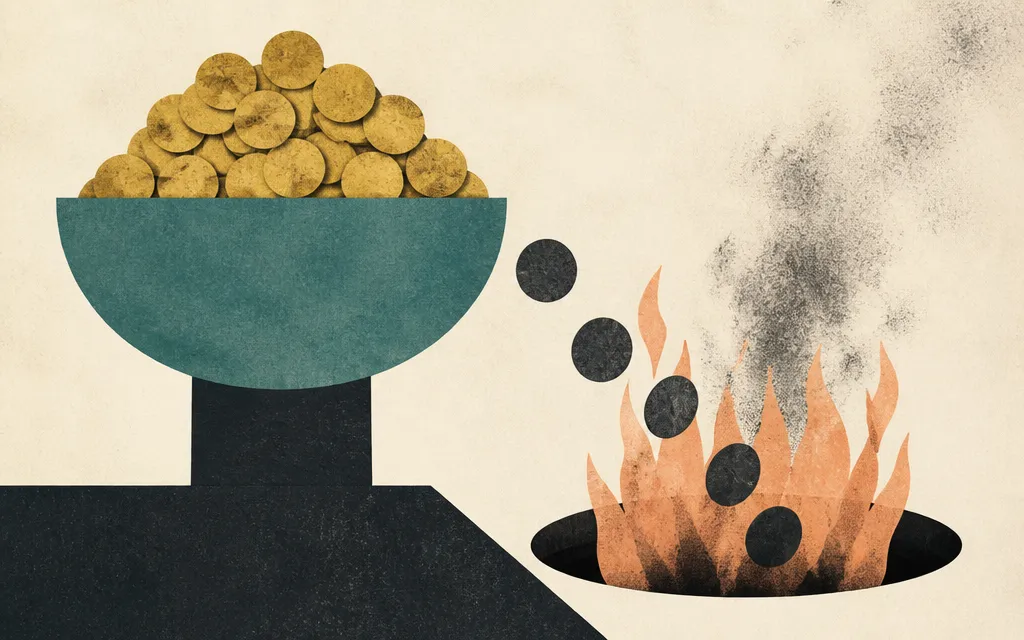 Editorial illustration for “NextNav's cash pile grew as sales shrank. The burn got worse.”