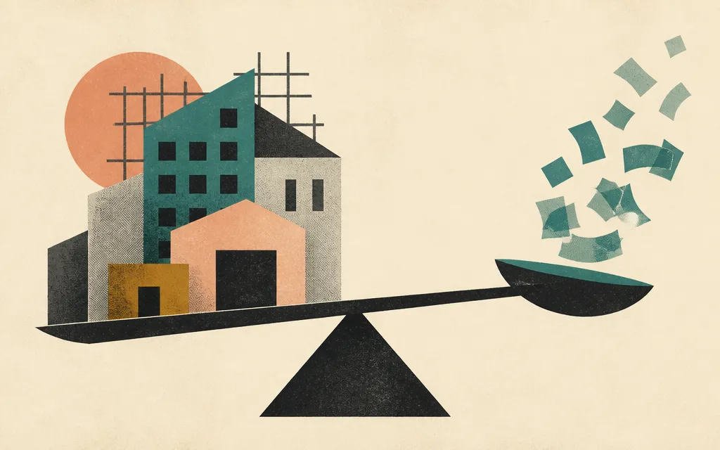 Editorial illustration for “NHC’s profits jumped 70%. Its cash balance fell 65%.”